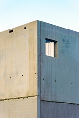 concrete walls photographed in perspective