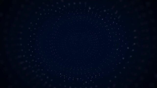Captivating Visuals of a Dynamic Pointillist Pattern Emanating from a Dark Background, Creating a Mesmerizing and Hypnotic Effect with Subtle Brightness and Depth.