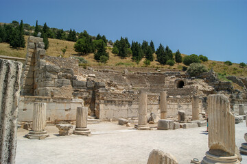 The Temple of Hadrian in Ephesus Ancient City, Sel&ccedil;uk, Turkey.