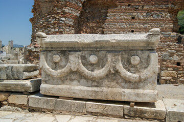 The Temple of Hadrian in Ephesus Ancient City, Sel&ccedil;uk, Turkey.