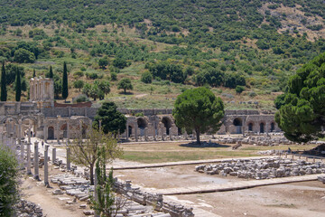 The Temple of Hadrian in Ephesus Ancient City, Sel&ccedil;uk, Turkey.