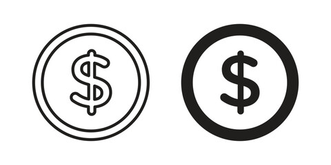 Obraz premium Dollar icon