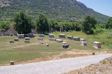 The Temple of Hadrian in Ephesus Ancient City, Sel&ccedil;uk, Turkey.