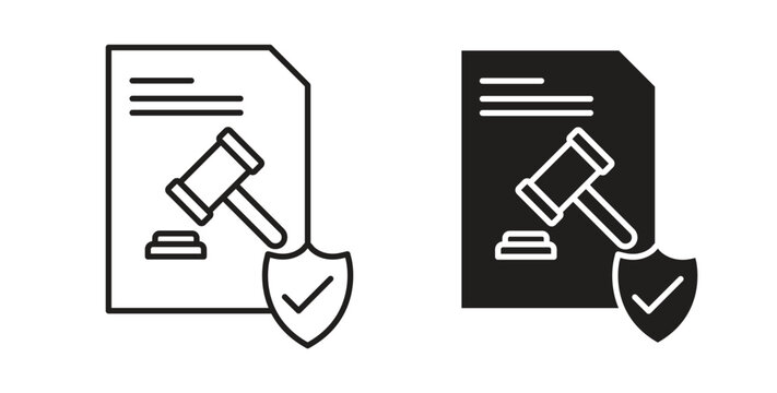 Code of conduct icon symbol. Vector EPS 10. line and glyph icon