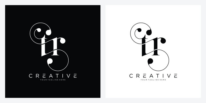 Initial TR Logo Design Vector template