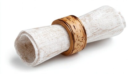 Napkin ring isolated on white background