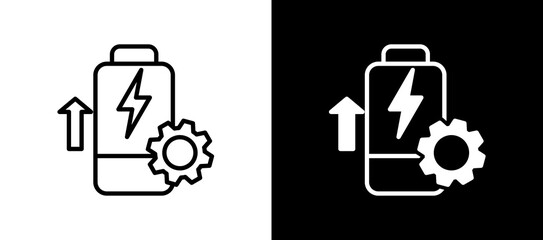 Battery Efficiency linemixed icon