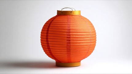 Paper lantern isolated on white background