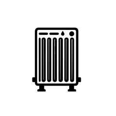 Modern Portable Electric Heater Vector Illustration