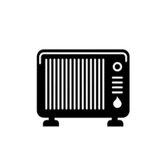Modern Electric Space Heater Vector Illustration