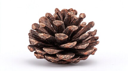 Pinecone decoration isolated on white background
