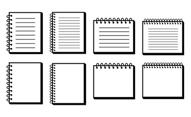 リングノートセット　罫線有りと無地　縦型と横型
Ring notebook set (lined and plain, vertical and horizontal)