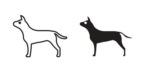 Obraz premium Chihuahua dog icon isolated vector Illustration. Vector pictogram for web and app