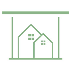 minimalist housing logo design