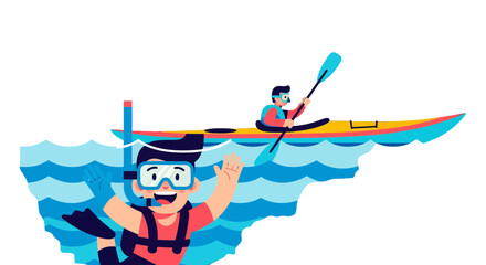 Thrilling Aquatic Adventures: Snorkeling and Kayaking in Vibrant Waters