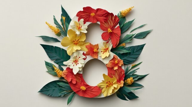 Floral Number Eight is the selected theme for International Womens Day