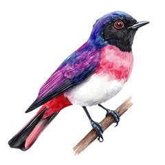 An Imaginary Minimalistic 2D flat icon robin bird, modern element in vector and EPS format, isolated on a white background, Simple illustration