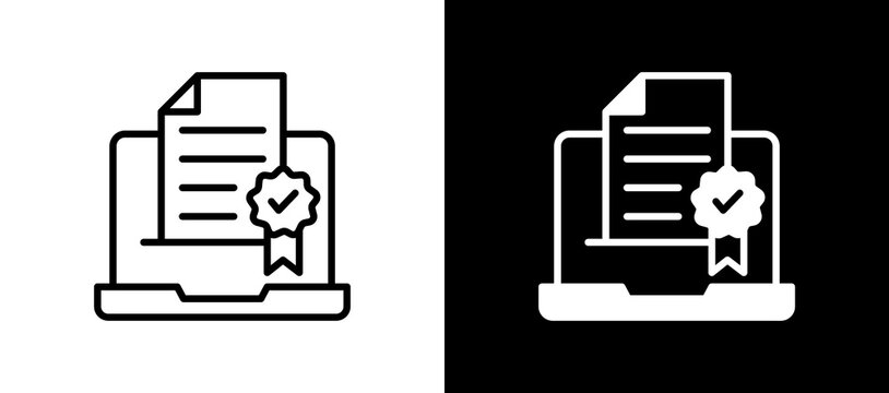 Digital Certificate linemixed icon