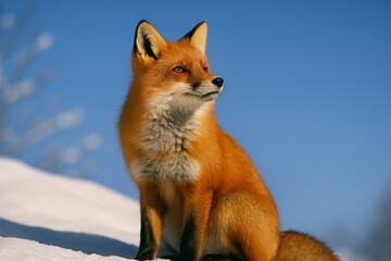 Red Fox in Winter Light