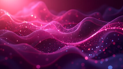 A vivid fusion of obsidian-to-ember red gradients, midnight blue fading into starry black, and neon magenta-violet ombré, forming a futuristic geometric tech background with organic textures and vibra