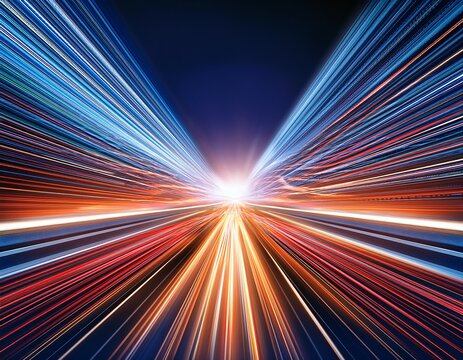 dynamic light trails converging