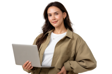 business woman with laptop isolated on white laptop, business, computer, working, people, woman, businesswoman