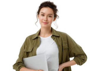 business woman with laptop isolated on white laptop, woman, business, working, businesswoman, computer, people