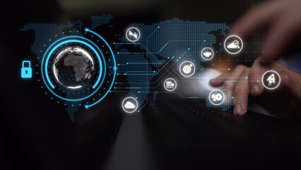 Cyber security protection and cyber security strategies against cyber threats, system hacks, digital breaches, network attacks, and safeguarding data with strong cyber security infrastructure. Muxer