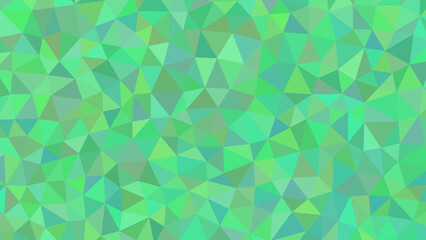 A vibrant mosaic of verdant triangles creates a dynamic and textured background, showcasing a spectrum of green hues in a geometric design