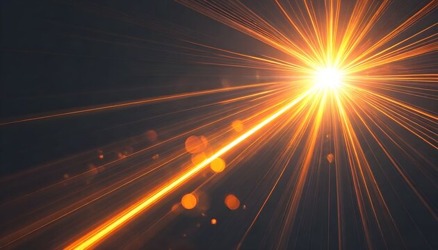 Bright golden light bursts forth from a central point, radiating outwards.