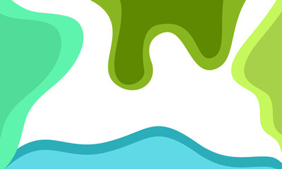 Dynamic Abstract Layered Paper Cut Background