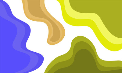 Dynamic Abstract Layered Paper Cut Background