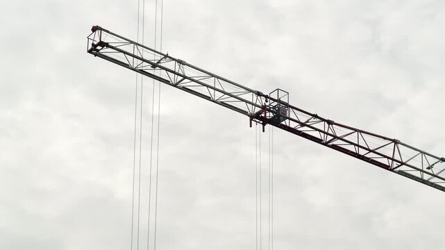 Crane Boom in Frame with Trolley Motion