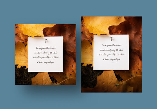 Autumn Message Layout