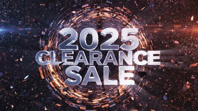 2025 Clearance Sale - Dynamic Visuals for End-of-Year Promotions.