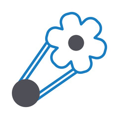 Hair pin Vector Icon which can easily modify or edit