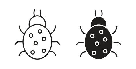 Debug icon concept set. Simple icon collection