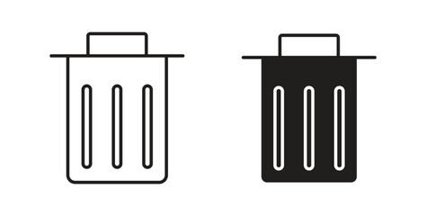 Delete icon concept set. Simple icon collection