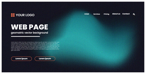 Modern Website Design Template Landing Page Mockup UI UX Design Geometric Background Business Creative Digital Solutions