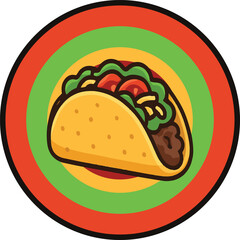 Mexican Taco Badge – Colorful Food Illustration.
Vibrant Taco Emblem – Mexican Food Art
Cute Taco Icon – Mexican Cuisine Vector
Colorful Taco Badge Design
Mexican Street Taco Illustration
Tasty Ta