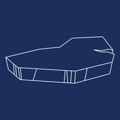 Iceberg Glacial Line Art