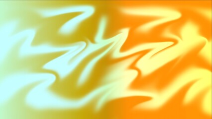Abstract blurred background in shades of yellow orange and light blue