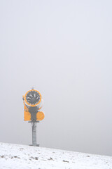 Snow cannon at the german mountain called Kahlen Asten