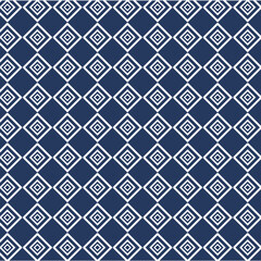 Modern & Minimalist Navy Blue and White Seamless Geometric Pattern Design Template.