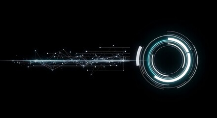 Futuristic hud interface element