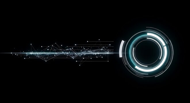 Futuristic hud interface element