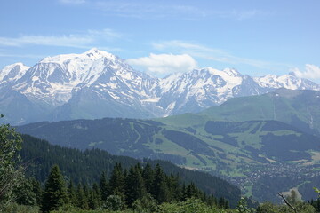 Obraz premium Aussicht bei Le planet bei, La giettaz