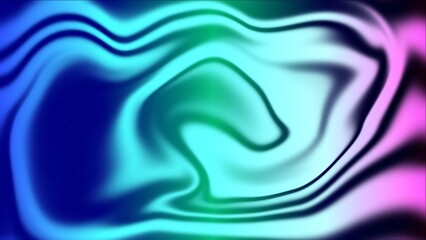 Abstract Liquid Background with Swirling Blue Green and Pink Colors