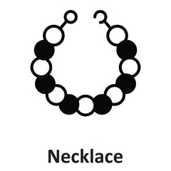 Necklace Vector Icon which can easily modify or edit