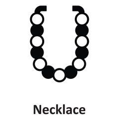 Necklace Vector Icon which can easily modify or edit